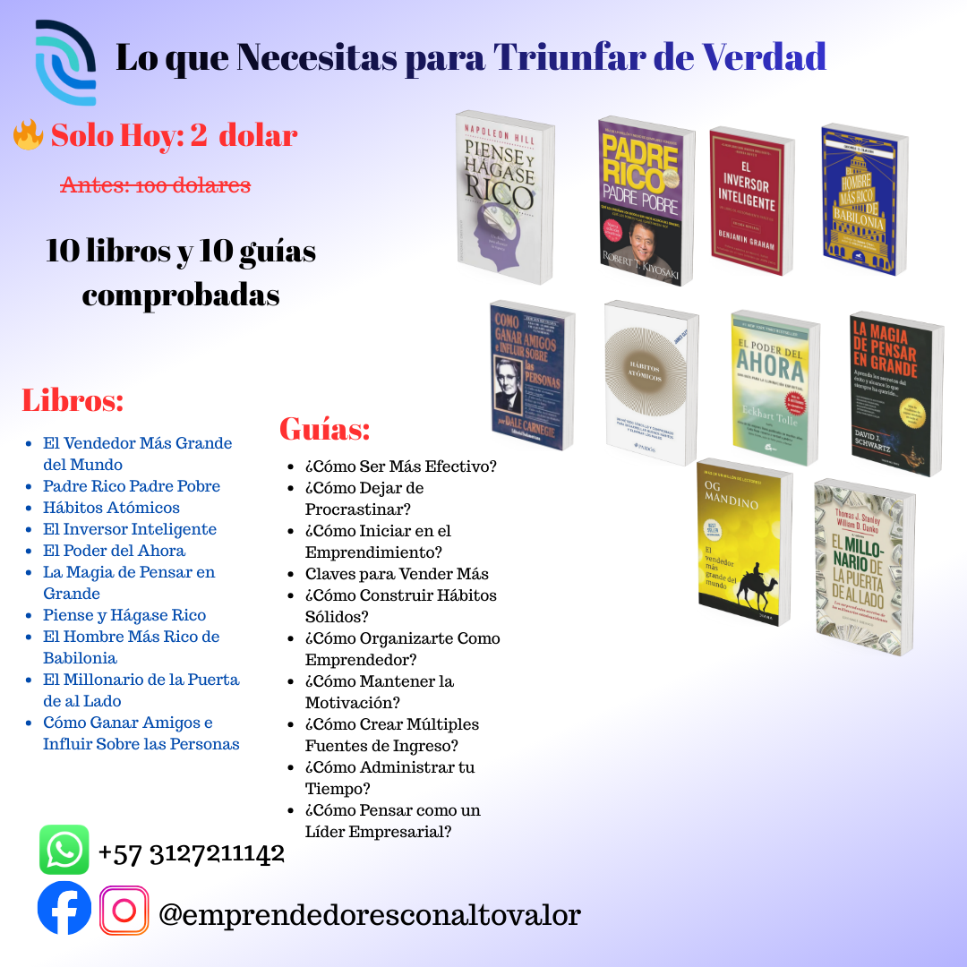 PACK MENTALIDAD DE TITAN PARA TRIUNFAR DE VERDAD - GUÍAS PROBADAS